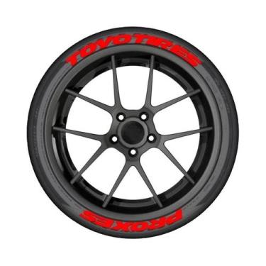 Imagem de 4 Conjuntos De Adesivos 3D Impermeáveis Para Pneus De Carro, Universai
