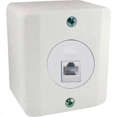 Imagem de Sist X Radial Branco 1Tomada Rj45 C/Caixa 1902242