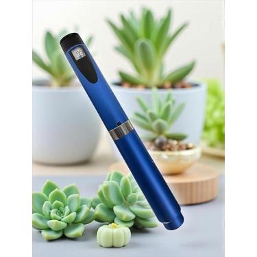 Imagem de Caneta Injetora Reutilizável de Peptídeos V2 Azul com Cartucho de 3 ml