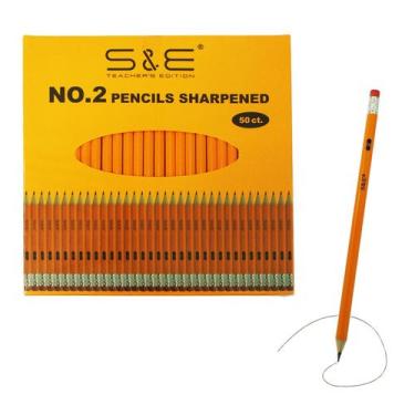Imagem de S & E EDIÇÃO PROFESSOR 2 HB Lápis, Pacote com 50 unidades - S & E TEAC
