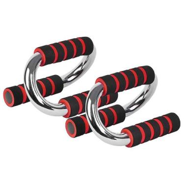 Imagem de Suporte Para Flexão Apoio De Chão Push Up Barra Treino Abdômen Tríceps