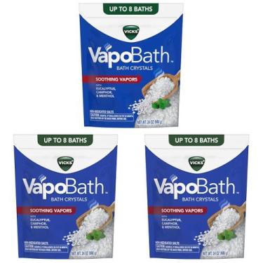 Imagem de Sais de Banho Vicks 680 g (Pacote com 3) Eucalipto e Mentol