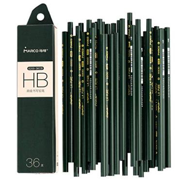 Imagem de Lápis de registro HB green Pencil, 174 mm de comprimento, 36 peças