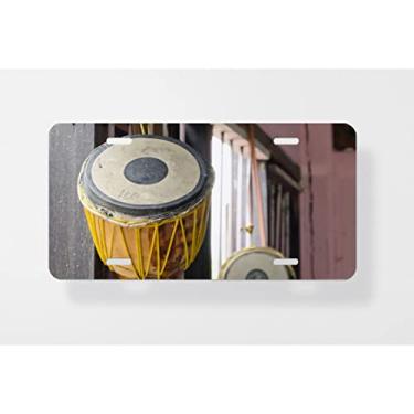 Imagem de Tom Tom Tom Tom Thai Instrumentos Musicais Capa para Placa de Licença – Capa para Placa de Carro – Capa de Moldura para Placa de Licença 15 x 30 cm