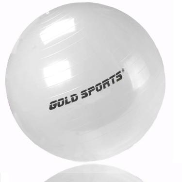 Imagem de Bola Suiça Pilates Yoga 55cm Sem Bomba de Encher Gold Sports Pro-Unissex