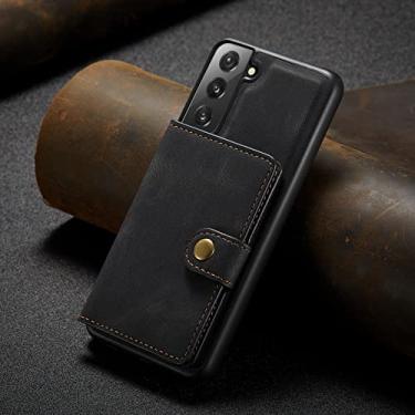 Imagem de Capa de telefone de couro estilo carteira retro empresarial de luxo para Samsung S21 S20 Plus Note 20 Ultra A22 A12 A42 A52 A72 5G, preta, para Samsung S20Ultra