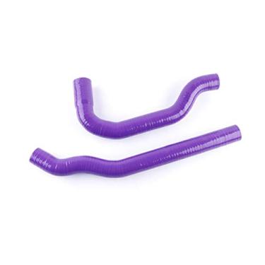 Imagem de LUXERAD Mangueira de radiador de silicone de desempenho de 3 camadas 4,5 mm para Toyota Mark II JZX90 Chaser Cresta 1JZ-GTE 1JZGTE 92-96 (roxa)
