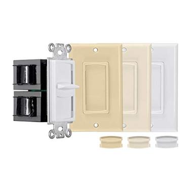 Imagem de Monoprice Controle de volume de alto-falante deslizante de 100 W com kit de cores, conecte vários pares de alto-falantes a um único amplificador ou receptor de potência