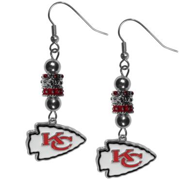 Imagem de Brincos femininos NFL Siskiyou Sports Kansas City Chiefs tamanho único cor do time