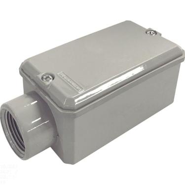 Imagem de Condulete Fixo "E" 3/4" com tampa / com rosca NPT / com pintura eletrostática a pó Tramontina