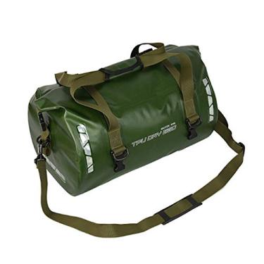 Imagem de Bolsa traseira à prova d'água de grande capacidade para motocicleta bolsa de couro para motocross mochila macia, verde, 40L