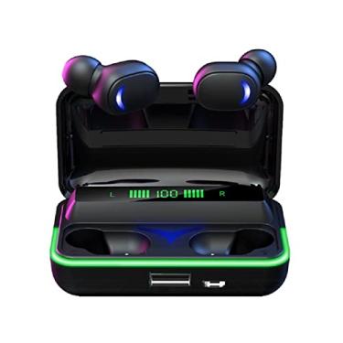 Imagem de Fones de ouvido TWS 3D estéreo esportivo sem fio com microfone duplo fone de ouvido com conexão automática (branco)
