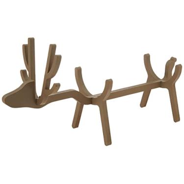 Imagem de Ornamento De Madeira Para Vinho - Alce Bege