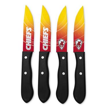 Imagem de Conjunto de facas de bife Sports Vault NFL Kansas City Chiefs, 24,7 cm