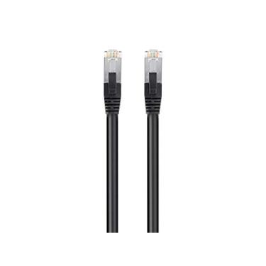 Imagem de Monoprice Cabo Ethernet Cat6 PoE – 30 metros – Preto, 600V, blindado RJ45, sólido, 550MHz, STP (U/FTP), 24AWG