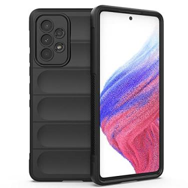 Imagem de Capa à prova de choque para Samsung Galaxy A12 A22 A32 A52 A52S 5G A13 4G A23 A33 A53 A73 M12 M32 M52 M23 M33 Capa de telefone traseira de silicone, preta, para Samsung M12