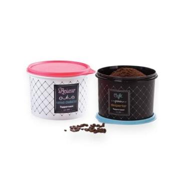 Imagem de Tupperware Kit Dupla Açúcar 1,4Kg + Café 700g Bistrô