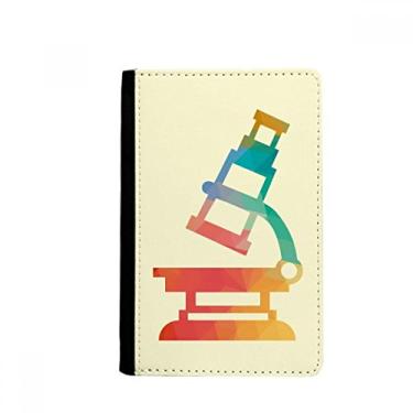 Imagem de Porta-passaporte com estampa de microscópio de desenho animado padrão química Notecase Burse capa carteira porta-cartão, Multicolor