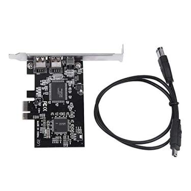 Imagem de Placa controladora 1394,PCI-E PCI Express FireWire Placa controladora IEEE 1394a com cabo Firewire, canal full duplex de 2,5 Gb/s com cabo Firewire, cart?o 1394 placa controladora firewire Placa
