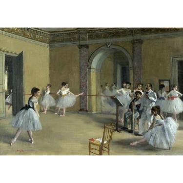 Imagem de Casa de Dança da Ópera da Rua Le Peletier de Edgar Degas, 30 x 43 cm, Tela Canvas Para Quadro