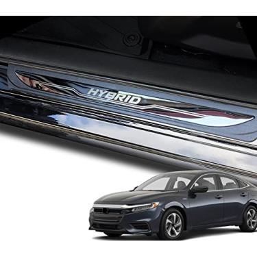 Imagem de GZBFTDH Compatível com Honda Insight acessórios de proteção de proteção contra arranhões de soleira de porta de carro, painéis de chute, proteção de entrada de portas de automóveis