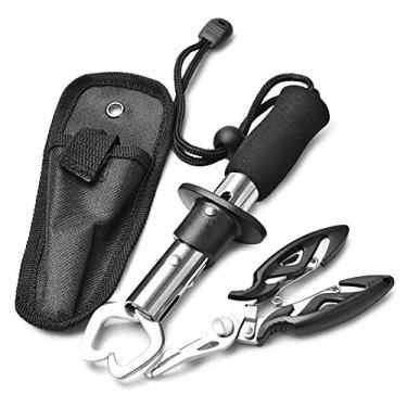 Imagem de Andoer Conjunto de pinça de peixe com alicate de pesca e controle de peixe.