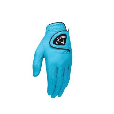 Imagem de Callaway Golf 2017 Luvas de couro femininas OptiColor, Aqua, Pequenas, Usadas na Mão Direita