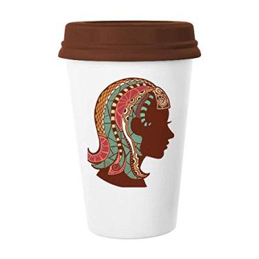 Imagem de Caneca de cerâmica com símbolo do zodíaco de constelação de virgem, caneca de vidro para beber café