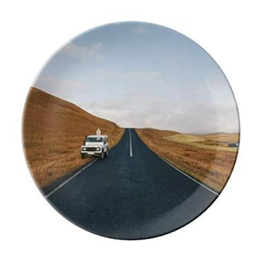 Imagem de Prato de grama decorativa de porcelana Salver mesa de jantar para carro de outono