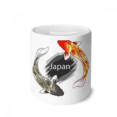 Imagem de DIYthinker Porta-moedas Totem decorada à mão no Japão, caixa de cerâmica para presente de cofrinho