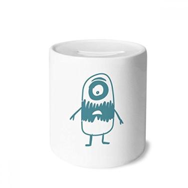 Imagem de DIYthinker Universo Alienígena Monstro Criatura Alienígena Caixa Dinheiro Caixa de Cerâmica Porta-Moedas Presente