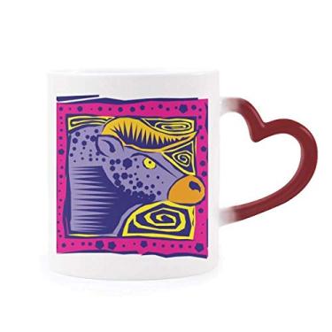 Imagem de Constellation Taurus México Cultura Gravação Sensível ao Calor Caneca Vermelha Mudança de Cor