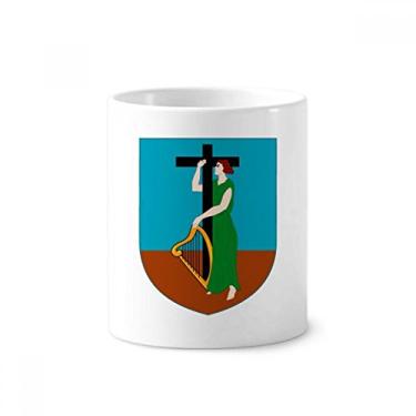 Imagem de Montserrat Latin America Nacional Emblema Escova de Dentes Caneca, Suporte de Cerâmica