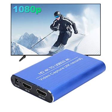 Imagem de Captura de vídeo USB3.0, placa de captura de vídeo Fonte de alimentação sem unidade USB USB3.0 4K 1080P 60FPS Placa de captura HDMI para casa para escritório