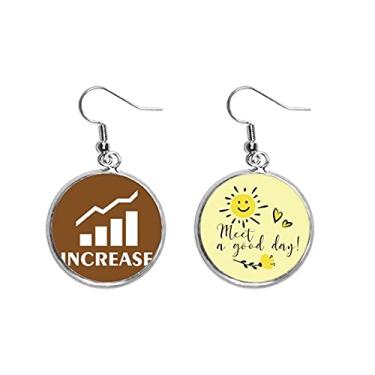 Imagem de Índice de Crescimento Matemática Ciência Orelha Queda Sol Brincos Joias Moda