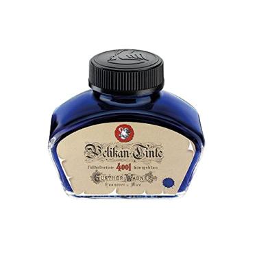 Imagem de Pelikan 4001 Frasco de tinta histórica para canetas-tinteiro, azul royal, 62,5 ml, 1 cada (340299)