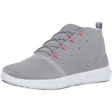 Imagem de Under Armour Tênis feminino Charged 24/7 Mid NM Cross-Trainer, Aço (035)/cinza nublado, 7.5