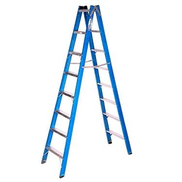 Imagem de Escada em Fibra Tesoura Dupla 8 Degraus 2,40m Premium Wbertolo