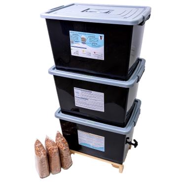 Imagem de Composteira Doméstica Minhocário 150l - Produza seu próprio adubo orgânico