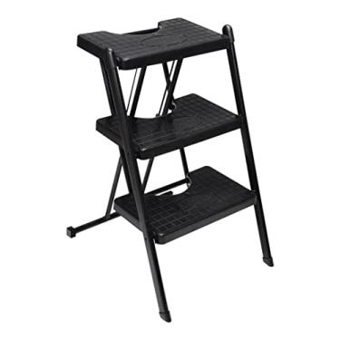 Imagem de Escada De 3 Degraus Preta Anodilar