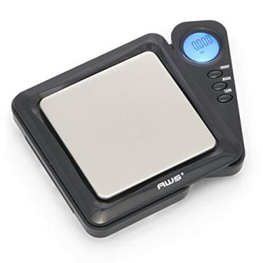 Imagem de Balança digital de bolso com tela retrátil, balança digital mede 100 g x 0,01 g (preto), BL-100-BLK - AMERICAN WEIGH SCALES