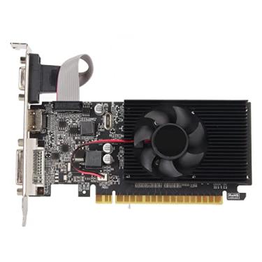 Imagem de Placa Gráfica GT610 para Escritório, Placa de Vídeo DDR3 de 1 GB, Placa Gráfica de Computador Com Interface HDMI VGA DVI, Placa Gráfica de Jogos de 64 Bits 810 MHz Com Ventilador