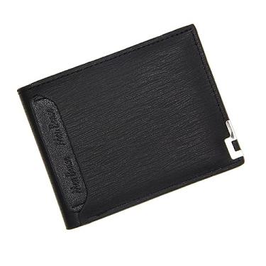Imagem de TOKSHOP Carteira Masculina Horizontal Slim de Bolso Impermeável para Cartões Cédulas Documentos com Acabamento Premium (Preto)