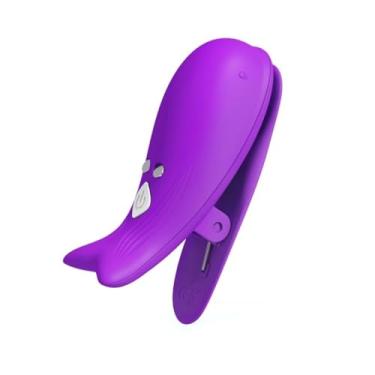 Imagem de Vibrador Feminino Braçadeira Massagem Mamária, Estimulação Feminina, Estimulação do Clítoris, Brinquedos Sexuais Para Casais, Vibrador de Mamilo (Roxo)