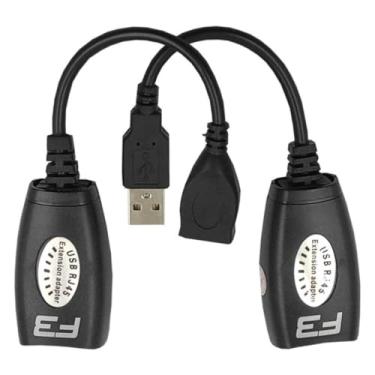 Imagem de Cabo extensor USB via cabo de rede até 45 metros, impressoras, webcams, teclados, mouses F3-814
