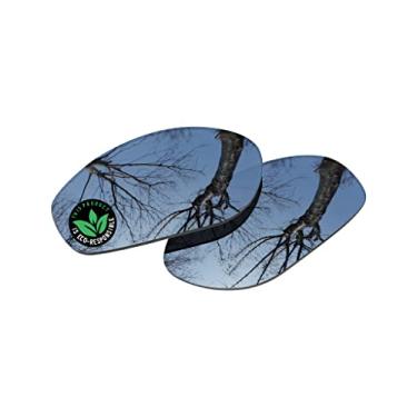 Imagem de Raydi Lentes de substituição de policarbonato para óculos de sol RayBan RB4115 de 57 mm - Espelho de titânio prateado - Polarizado