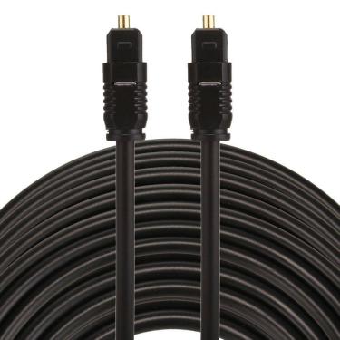 Imagem de Cabo de fibra óptica EMK Toslink macho a macho 30m OD4,0mm
