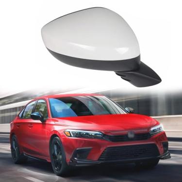 Imagem de Substituição do espelho lateral do passageiro adequado para Honda CIVIC 2022 2023 Conjunto de espelho retrovisor de carro acessórios de espelho retrovisor elétrico