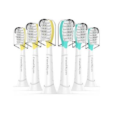 Imagem de Cabeças de substituição para escova de dentes infantil para Philips Sonicare – Mais de 7 anos de idade cabeça de escova elétrica para crianças padrão para meninos e meninas, HX6032/94 HX6042 HX6340 HX6034 HX6321, pacote com 6