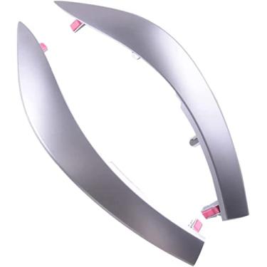 Imagem de 1 par de moldura de painel central central frontal esquerda direita superior tampa de painel de navegação faixa de acabamento moldura adequada para Toyota Corolla Altis 2009-2013